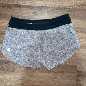 Grey lulu speed up shorts unlined